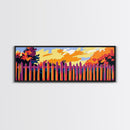 Picket Fence, Autumn Trees, Canvas Print, Cozy Fall Art, Warm Wall Decor, Rustic Landscape, Living Room Art, Country Farmhouse Decor