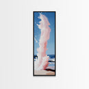Ocean Wave, Water Splash, Abstract Seascape, Framed Canvas Print, Coastal Art, Nautical Theme, Beach House Wall Art, Modern Art