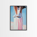 Standing Tall, Confidence, Minimalist Art, Modern Home Decor, Pastel Wall Art, Motivational Art, Living Room Wall Art, Canvas Print