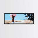 Windy Dunes, beach photography print, modern coastal decor, ocean breeze artwork, minimalist home decor, framed canvas print, boho style
