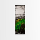 Abstract Meadow, Green Fields, Contemporary Landscape, Nature Inspired Art, Textured Painting, Rustic Wall Decor, Canvas Print