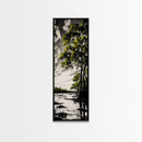 Swamp Trees, Black and White Landscape, Nature Wall Art, Rustic Home Decor, Framed Canvas Print, Large Wall Art, Office Art, Neutral Decor