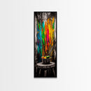 Abstract Expression, Colorful Art, Bold Palette, Framed Canvas Print, Modern Decor, Artistic Statement, Living Room Wall Art