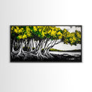 Tree Roots, Forest, Natural, Canvas Print, Modern Nature Art, Woodland Decor, Earthy Home Aesthetic, Botanical Painting, Rustic Wall Art