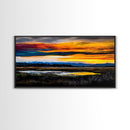 Vibrant Sunset, Bold Colors, Canvas Print, Nature Wall Art, Colorful Home Decor, Living Room Wall Art, Scenic Landscape, Fall Wall Art