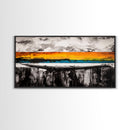 Dramatic Sunset, Abstract Horizon, Vibrant Colorful Art, Bold Nature Wall Art, Southwest Painting, Large Statement Art, Canvas Print