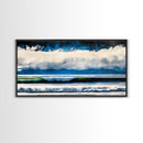 Ocean Waves, Abstract Seascape, Coastal Art, Large Wall Decor, Blue Wall Art, Modern Painting, Beach House, Canvas Print