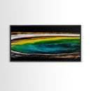 Geothermal Spring, Colorful Earth, Nature's Wonders, Canvas Print, Abstract Landscape Art, Modern Office Wall Decor, Vibrant Home Aesthetic