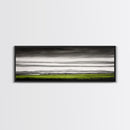 Rolling Hills, Green Fields, Minimalist Landscape, Canvas Print, Nature Wall Art, Modern Farmhouse, Rustic Decor, Office Aesthetic