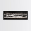 Monochrome, Ocean Waves, Black and White, Canvas Print, Dramatic Seascape, Modern Wall Art, Bedroom Decor, Large Wall Art, Minimalist Art