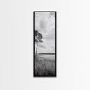 Marshland Trees, Coastal Wetlands, Serene Landscape, Peaceful Horizon, Framed Canvas Print, Office Wall Art, Minimalist Nature Art
