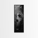 Cute Otter, Wildlife Charm, Animal Portrait, Black White Art, Canvas Print, Kids Room Wall Art, Woodland Nursery, Nature Lover Gift