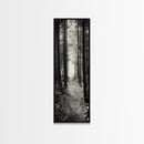 Forest Trail, Woodland Path, Light Through Trees, Nature Escape, Canvas Print, Cabin Wall Art, Cozy Autumn Home Decor, Bedroom Artwork