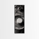 Artisan Soap Closeup, Rustic Spa Detail, Monochrome Still Life, Framed Canvas Print, Bathroom Decor, Minimalist Art, Cozy Home Accent