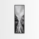 Canyon Stream Path, Ocean Rock Passage Art, Nature Landscape Photography, Canvas Print, Bathroom Wall Decor, Modern Coastal Art