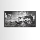 Beach Shack, Driftwood Table, Seaside Shelter, Sun Rays, Canvas Print, Rustic Coastal Art, Boho Decor, Dining Room Wall Art, Cabin Wall Art