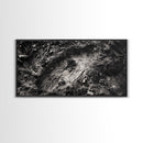 Animal Track Print, Nature Scene, Forest Ground, Autumn Photography, Framed Canvas Print, Rustic Cabin Wall Art, Earth Tone Decor