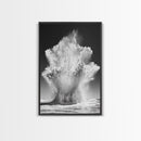 Ocean Splash, Water Explosion, Sea Power, Canvas Print, Bathroom Wall Art, Black and White Abstract Art, Coastal Modern Decor