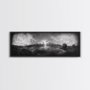 World Map, Globe Horizon, Explorer’s Dream, Canvas Print, Travel Wall Art, Surreal Photography, Study Room Adventure Decor