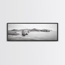 Cliff Coast, Rolling Hills, Seaside Bluffs, Canvas Print, dreamy landscape photography, light neutral living room art, tranquil office decor