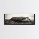Heather Rock, Grassy Field, Natural Simplicity, Earthy Tones, Canvas Print, Rustic Home Decor, Minimalist Nature Wall Art, Fall Inspired Art