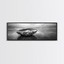 Seashell Closeup, Beach Photography, Ocean Minimalism, Canvas Print, Bathroom Wall Art, Coastal Modern Decor, Nautical Neutral Art