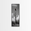 Lone Eagle, Tree Perch, Wild Raptor, Fierce Freedom, Canvas Print, Rustic Wildlife Wall Art, Cabin Lodge Decor, Dramatic Nature Scene