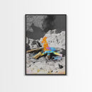 Psychedelic Fire, Abstract Flame, Desert Art, Canvas Print, Surreal Wall Decor, Boho Style, Dorm Wall Art, Trippy Nature Art