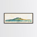 Auckland Island, New Zealand Watercolor Print, Vacation Gift, New Zealand Wall Art, Beach Painting, Beach Decor, Large Wall Art, Wood Frame Art