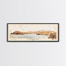 Cabrera, Spain Watercolor Beach Print, Vacation Gift, Spain Wall Art, Framed Canvas Print, Framed Beach Painting