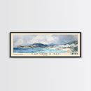 Captain's Bay, Anguila Watercolor Print, Vacation Gift, Anguila Wall Art, Beach Painting, Beach Decor, Large Wall Art, Wood Frame Art