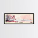 Chiemsee, Germany Watercolor Print, Vacation Gift, Germany Wall Art, Beach Painting, Beach Decor, Large Wall Art, Wood Frame Art