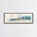 Cortegada Island, Spain Watercolor Beach Print, Vacation Gift, Spain Wall Art, Framed Canvas Print, Framed Beach Painting