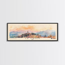 La Virgen, Chile Watercolor Beach Print, Vacation Gift, Chile Wall Art, Framed Canvas Print, Framed Beach Painting