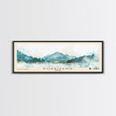 Pokrivenik, Croatia Watercolor Print, Vacation Gift, Croatia Wall Art, Beach Painting, Beach Decor, Large Wall Art, Wood Frame Art
