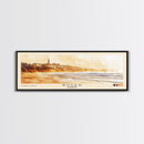 Rügen, Germany Watercolor Beach Print, Vacation Gift, Germany Wall Art, Framed Canvas Print, Framed Beach Painting