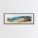 İçmeler Beach, Turkey Watercolor Beach Print, Vacation Gift, Turkey Wall Art, Beach Painting, Beach Decor, Beach Painting