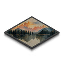 The Forest Fire - Framed Canvas Art Print - Canvas Texture Wall Art - Fire Painting - Depressing Home Decor - Statement Piece