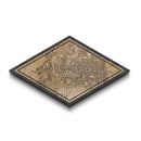 Albuquerque Diamond Shaped City Map, Custom Diamond Shaped Wall Art, City Map Canvas
