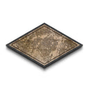 Arlington Diamond Shaped City Map, Custom Diamond Shaped Wall Art, City Map Canvas