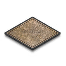 Birmingham - UK Diamond Shaped City Map, Custom Diamond Shaped Wall Art, City Map Canvas