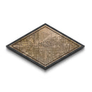 Mesa Diamond Shaped City Map, Custom Diamond Shaped Wall Art, City Map Canvas