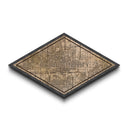 Oklahoma City Diamond Shaped City Map, Custom Diamond Shaped Wall Art, City Map Canvas