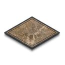 Philadelphia Diamond Shaped City Map, Custom Diamond Shaped Wall Art, City Map Canvas