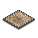 Sofia - Bulgaria Diamond Shaped City Map, Custom Diamond Shaped Wall Art, City Map Canvas