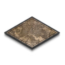 Baltimore Diamond Shaped City Map, Custom Diamond Shaped Wall Art, City Map Canvas