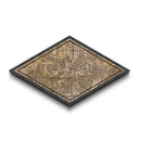 Fort Worth Diamond Shaped City Map, Custom Diamond Shaped Wall Art, City Map Canvas
