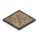 Indianapolis Diamond Shaped City Map, Custom Diamond Shaped Wall Art, City Map Canvas