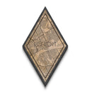 Detroit Diamond Shaped Travel Poster, Custom Diamond Shaped Wall Art, City Map Canvas