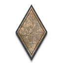 Fort Worth Diamond Shaped Travel Poster, Custom Diamond Shaped Wall Art, City Map Canvas